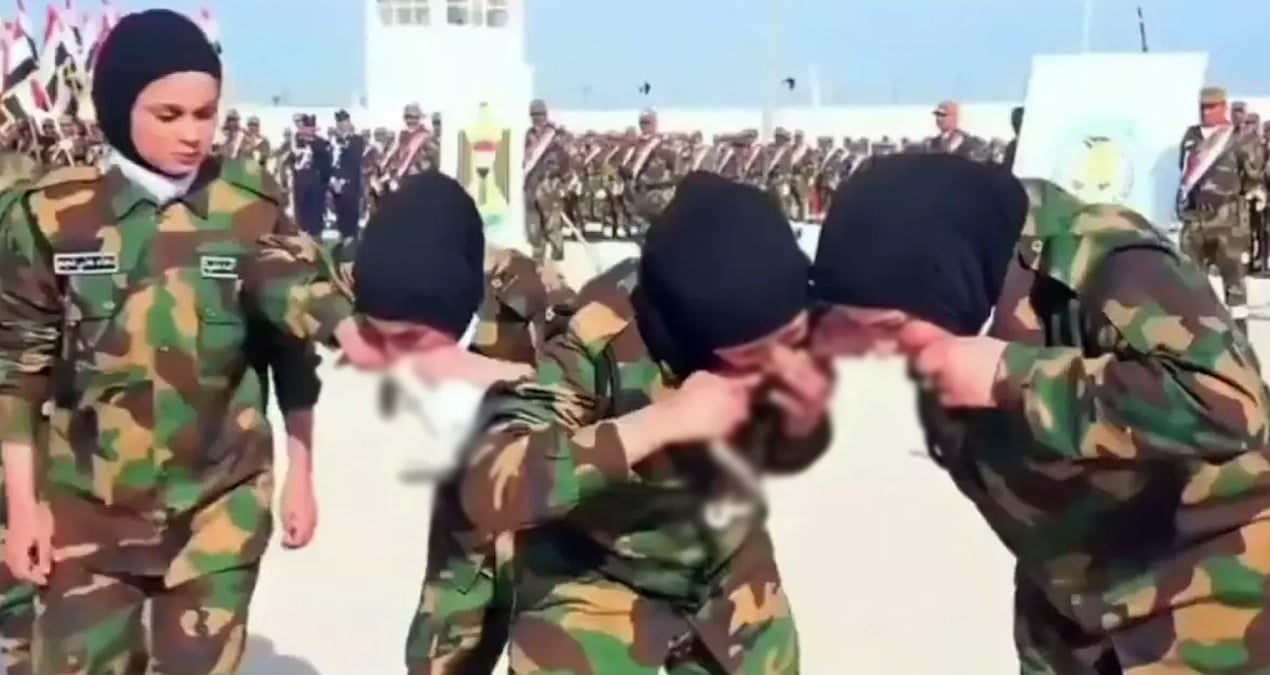 komsu ulkede orduya katilan kadin askerlerden mide bulandiran toren a6xEN3RW